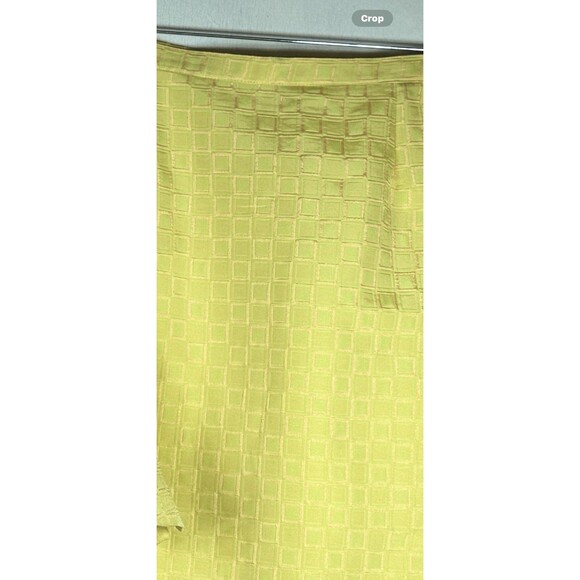 Vintage M Daquin Paris Yellow Jacquard Skirt Suit Set Mod Retro 60s Boxy Jacket - Picture 3 of 12